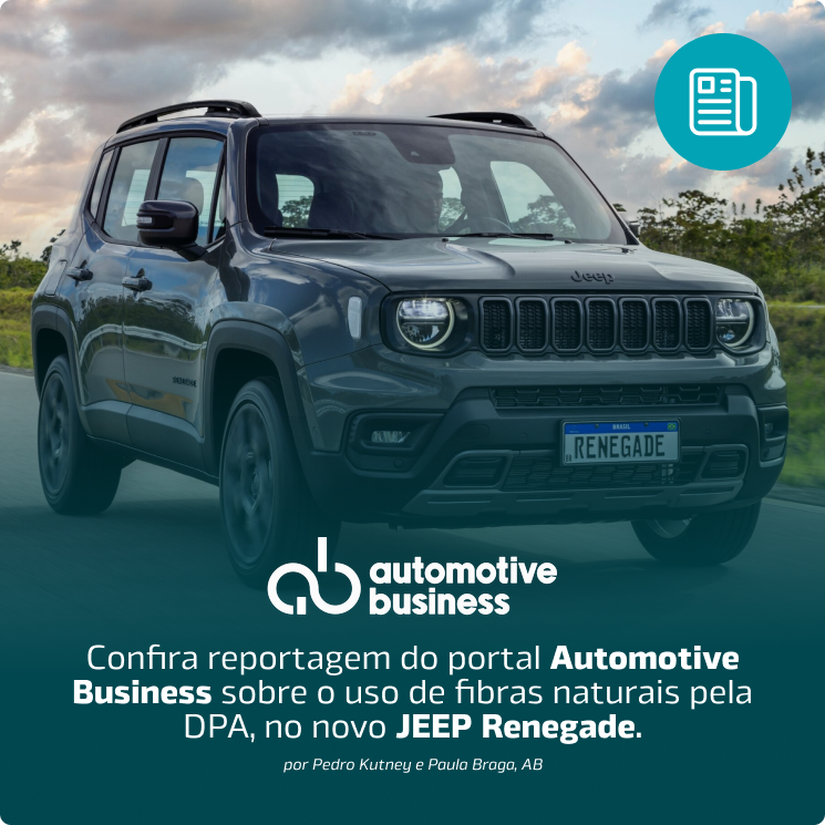 Reportagem sobre fibras naturais no portal Automotive Business